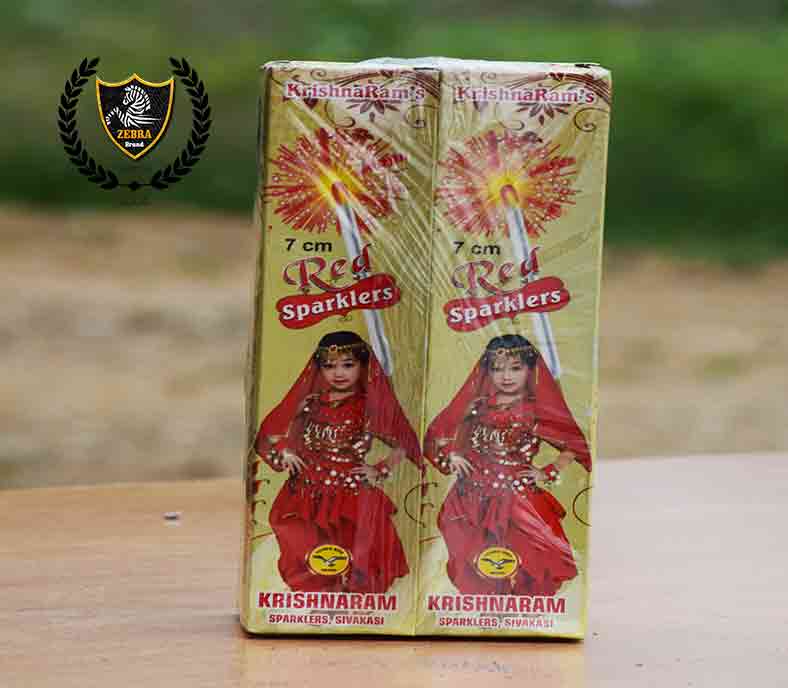 7 CM RED SPARKLERS - AK